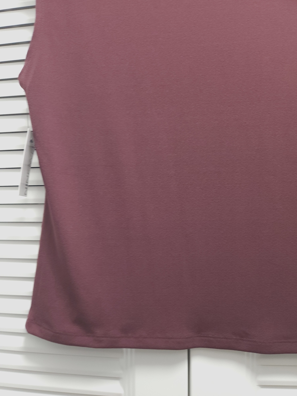 Nine West Sleeveless Mock Neck Top Burgundy Stretch Knit Size L NWT - Picture 8 of 10